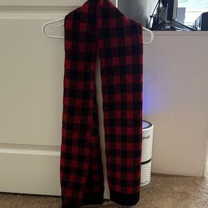 Maurices Red and Black Checkered Scarf